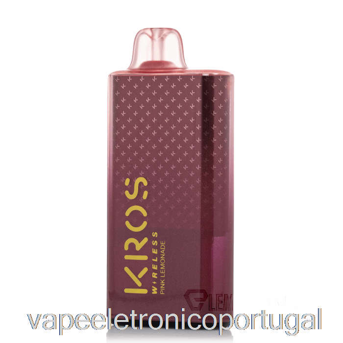 Vape Eletrônico Kros Wireless 9000 Descartável Limonada Rosa